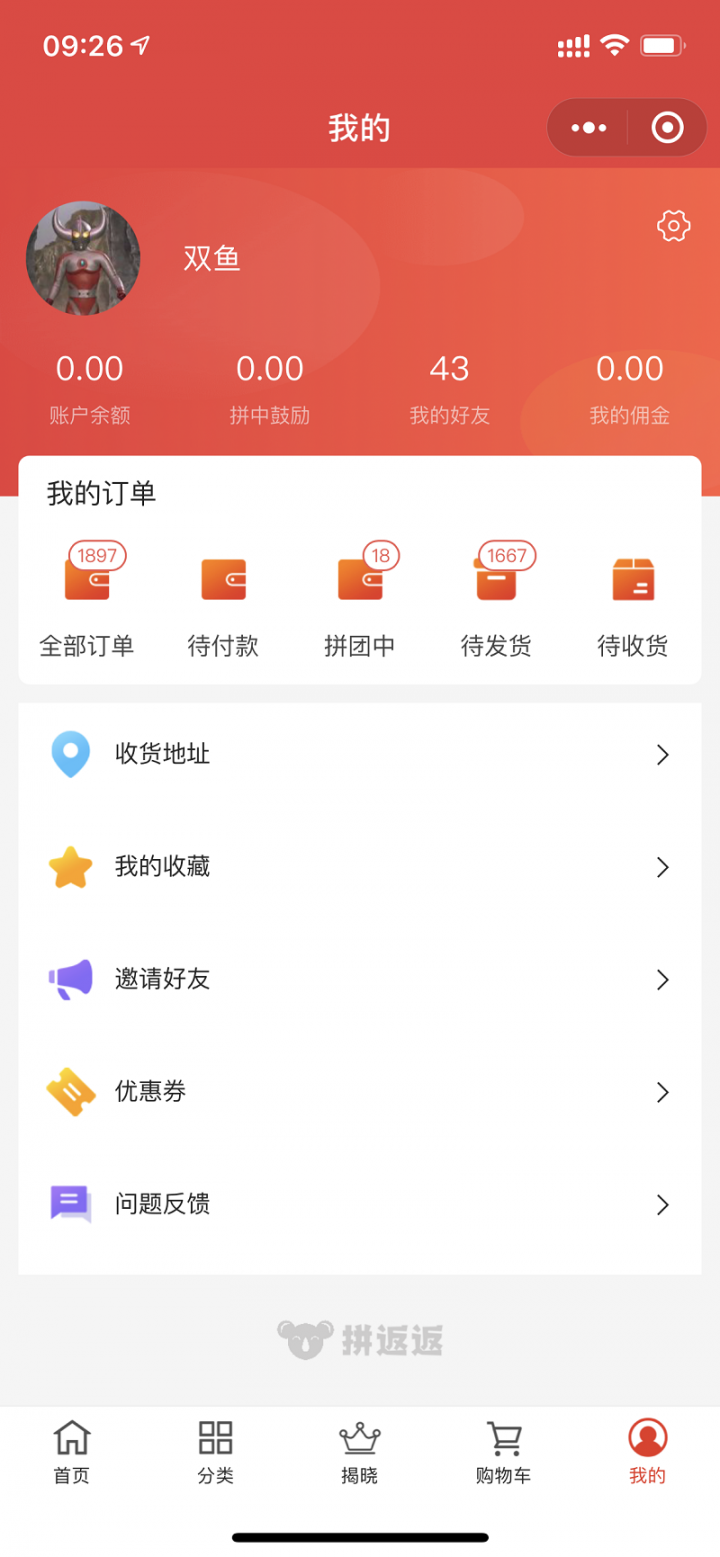 拼返返商城截图